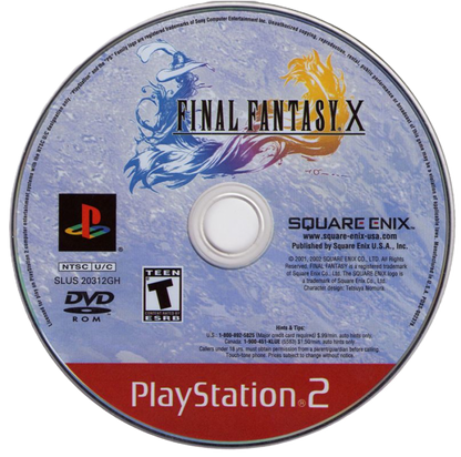 Final Fantasy X [Greatest Hits] disc art for PlayStation 2 [PS2] video game
