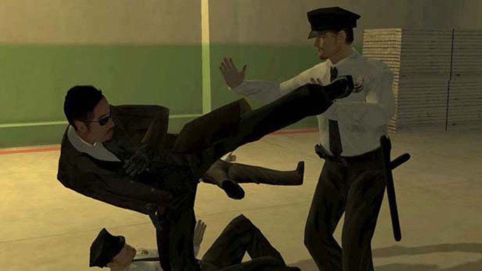 Enter the Matrix gameplay for PlayStation 2 (PS2) action-adventure video game based on The Matrix film series