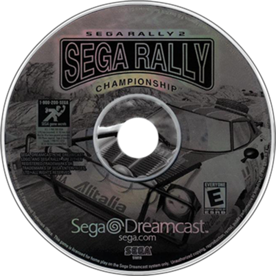 Sega Rally 2: Sega Rally Championship – disc art for Sega Dreamcast (DC) video game