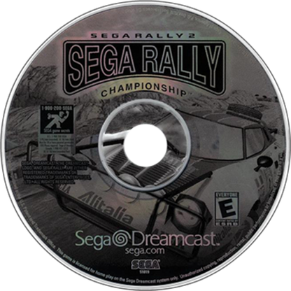 Sega Rally 2: Sega Rally Championship – disc art for Sega Dreamcast (DC) video game