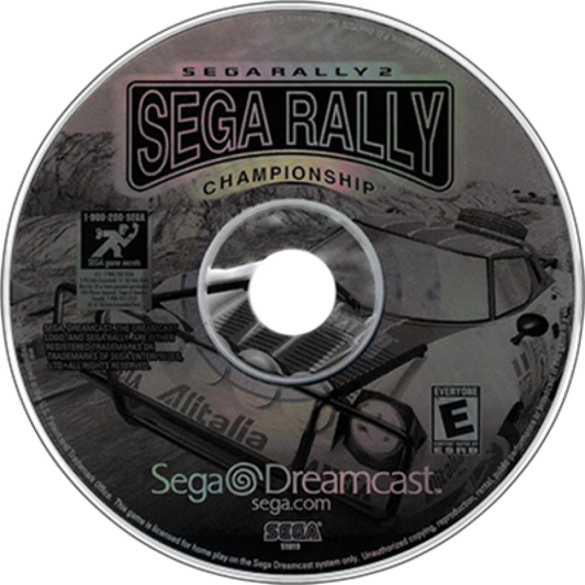 Sega Rally 2: Sega Rally Championship – disc art for Sega Dreamcast (DC) video game