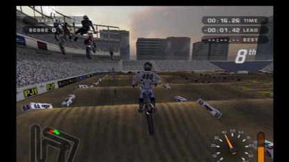 MX Unleashed – PlayStation 2 (PS2) motocross racing video game gameplay