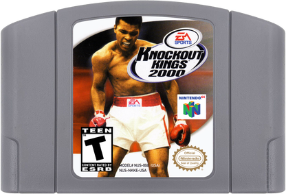 Knockout Kings 2000 game cartridge for Nintendo 64 video game.