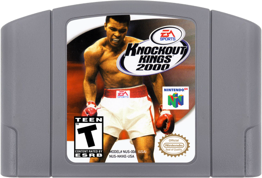 Knockout Kings 2000 game cartridge for Nintendo 64 video game.