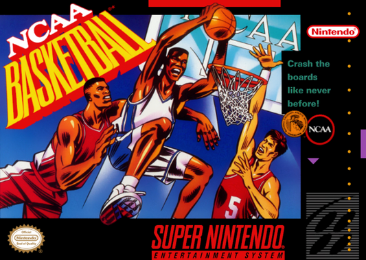 Cover art for NCAA Basketball -- SNES video game