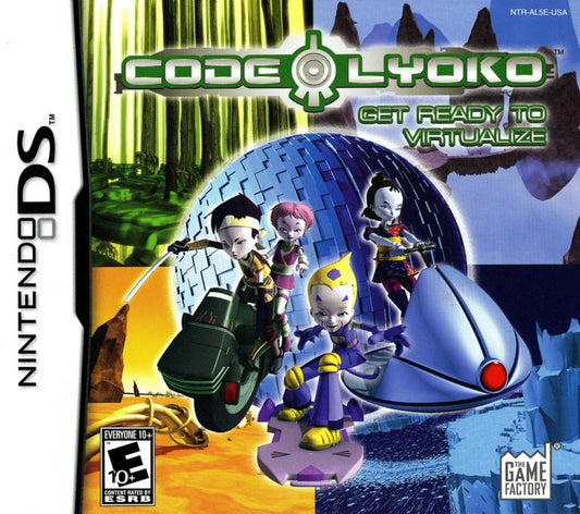 Code Lyoko for Nintendo DS, cover image for an action-adventure video game with platforming, combat, puzzle-solving, and anime-style gameplay