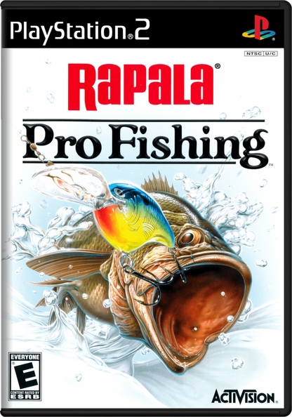Rapala Pro Fishing – PlayStation 2 (PS2) video game cover image, fishing sports simulation game.