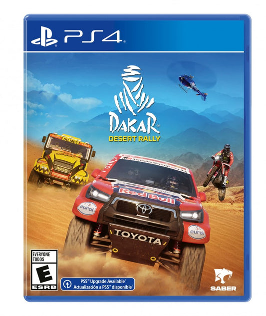 Dakar Desert Rally cover art for PlayStation 4 (PS4) video game