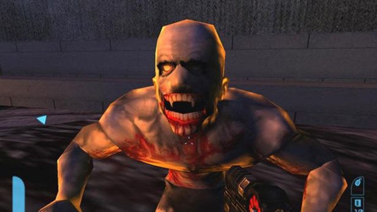 Judge Dredd Dredd vs Death PlayStation 2 retro video game first person shooter gameplay (2005)