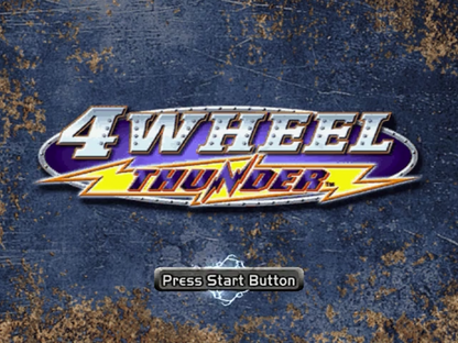 4 Wheel Thunder Title Screen for Sega Dreamcast (DC) video game