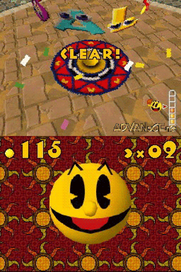 Pac n Roll gameplay for Nintendo DS (DS) arcade platforming video game