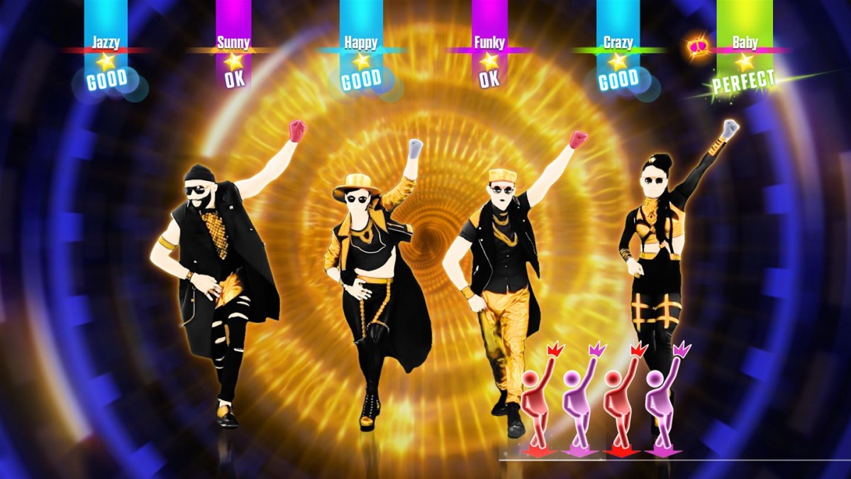 Just Dance 2017 Gold Edition gameplay art for Nintendo Wii U (WiiU) video game 