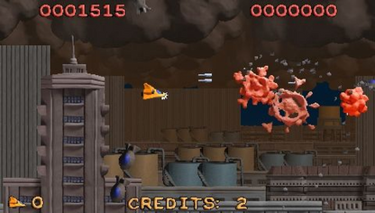 Platypus PlayStation Portable PSP inspired design featuring claymation style shoot em up gameplay aesthetic colorful handcrafted visuals side scrolling aerial combat whimsical enemy encounters arcade action challenges and portable retro gaming presentation gameplay