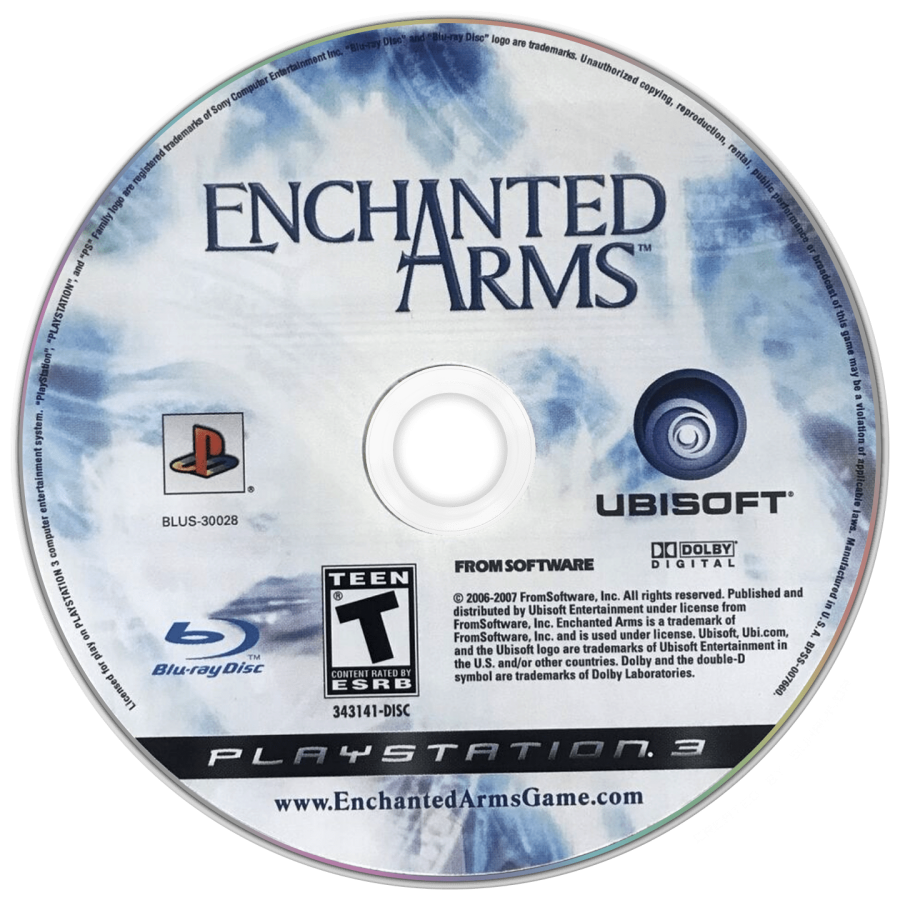 Enchanted Arms disc for PlayStation 3 (PS3) video game