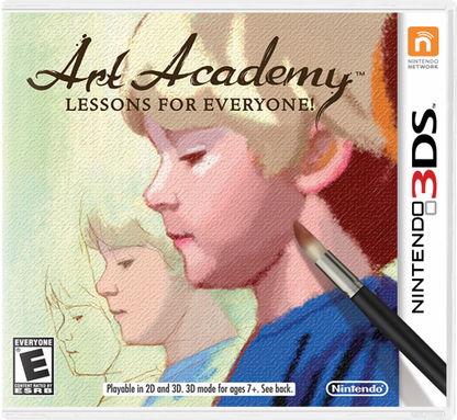Art Academy: Lessons for Everyone cover art for Nintendo 3DS (3DS) educational art simulation video game
