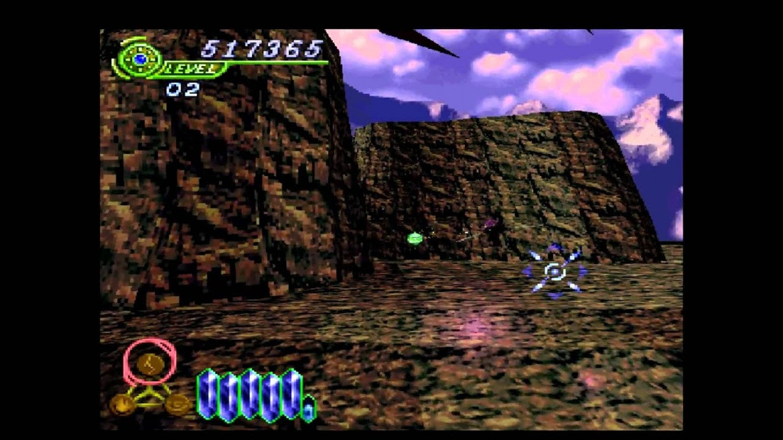 Elemental Gearbolt PS1 fantasy light gun shooter first person rail shooter Working Designs localization magic combat anime cutscenes GunCon compatible arcade style gameplay rare collectible retro gaming PlayStation software video game title gameplay 