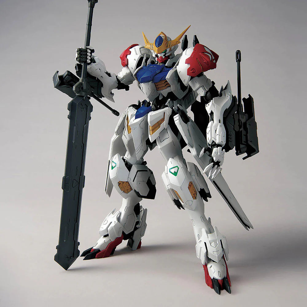 MG ASW-G-08 Gundam Barbatos Lupus Model Kit featuring Master Grade buildable Gundam mecha detailed articulation signature weapons customizable assembly premium display worthy craftsmanship anime collectible hobby kit and collectible gaming appeal