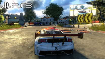 MotorStorm Apocalypse PlayStation 3 PS3 off-road racing video game featuring high-speed motorcycle and vehicle racing extreme tracks dangerous environments massive crashes destruction shortcuts powerful vehicles intense competition and classic PlayStation 3 PS3 gameplay collectible gaming appeal gameplay