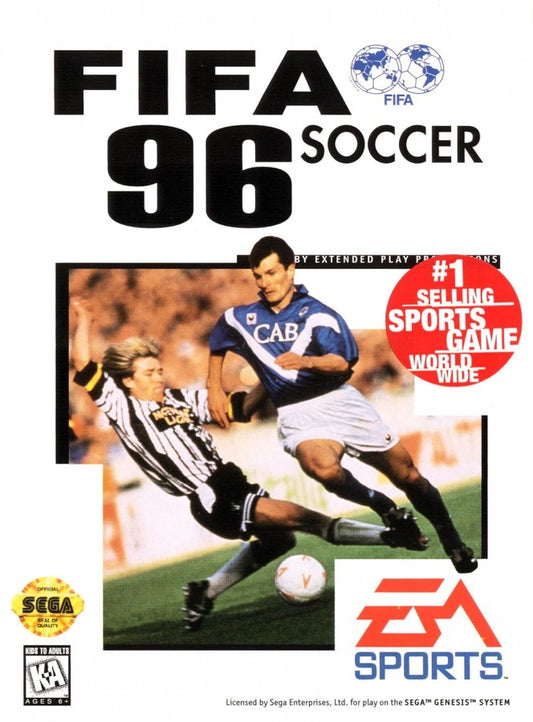 FIFA 96 cover art for Sega Genesis (GEN) video game