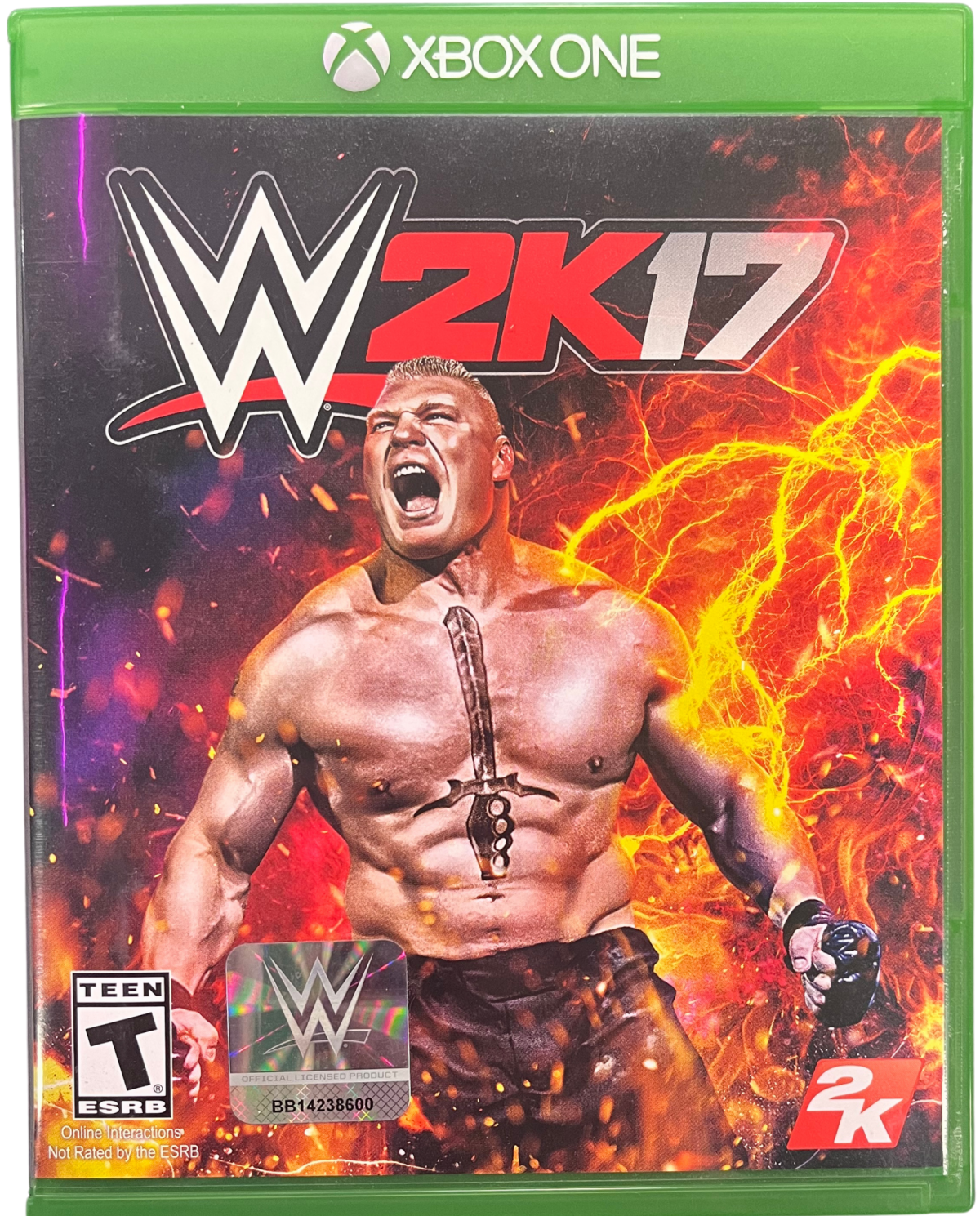 WWE 2K17 Xbox One for retro video game enthusiasts featuring professional wrestling gameplay authentic WWE Superstars realistic ring action career mode creation tools competitive multiplayer matches and collectible gaming appeal cover art 