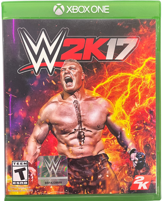 WWE 2K17 Xbox One for retro video game enthusiasts featuring professional wrestling gameplay authentic WWE Superstars realistic ring action career mode creation tools competitive multiplayer matches and collectible gaming appeal cover art 