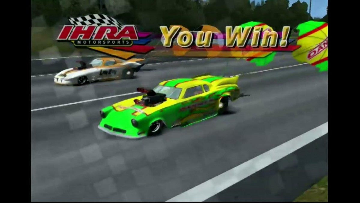 IHRA Professional Drag Racing 2005 gameplay for Playstation 2 (PS2) video game