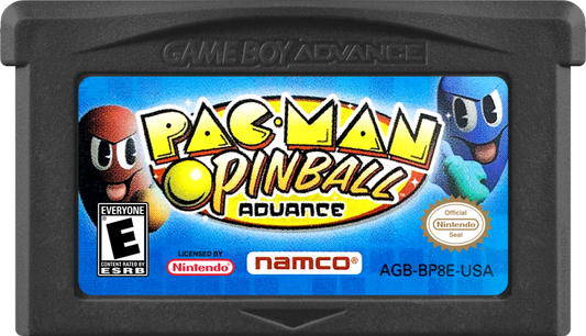 Pac-Man Pinball game cartridge for Game Boy Advance (GBA) video game