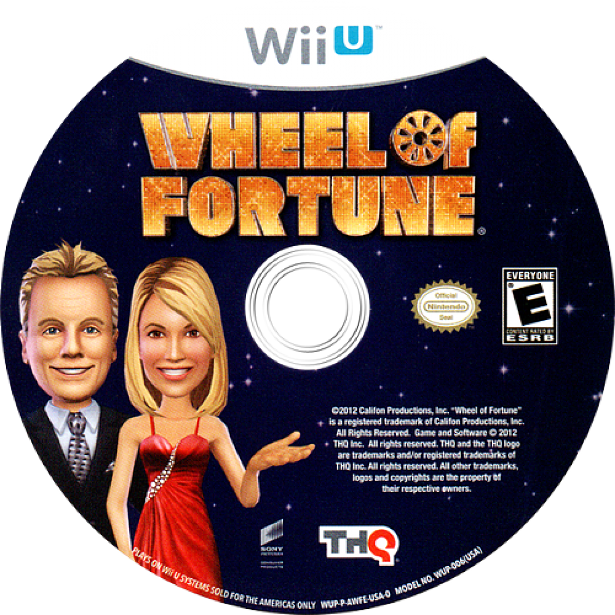 Wheel of Fortune disc art for Nintendo Wii U (WiiU) video game
