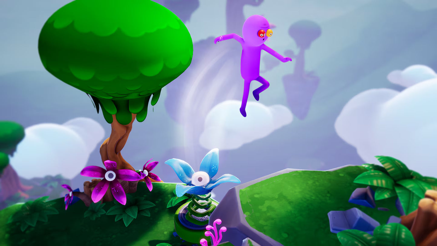 Trover Saves the Universe for PlayStation 4 comedic action adventure game featuring colorful alien worlds platforming combat and humorous story from the creators of Rick and Morty gameplay