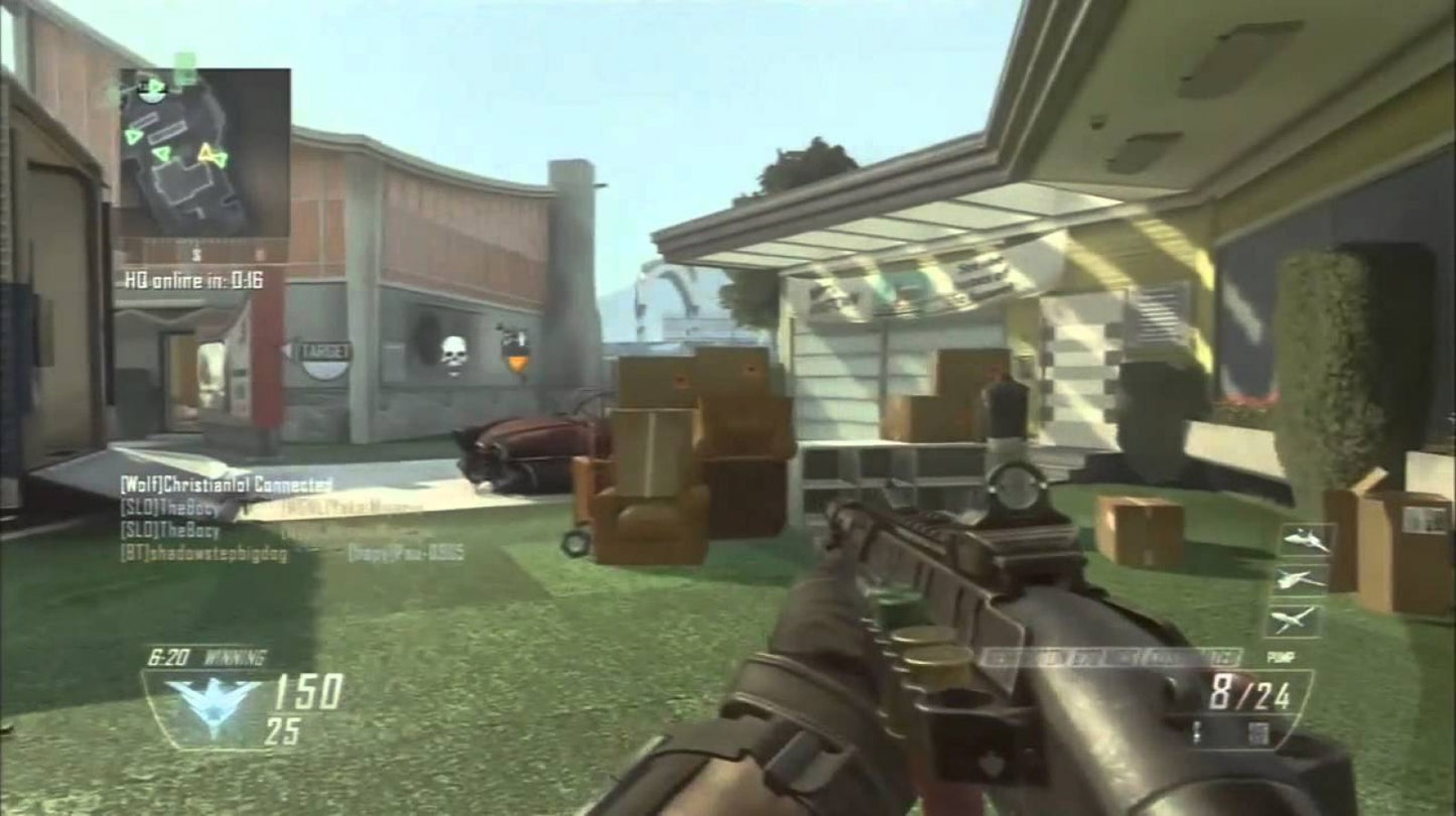 Call of Duty Black Ops II gameplay for Nintendo Wii U (Wii U) first-person shooter video game. 