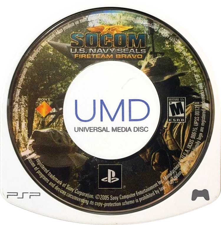SOCOM: U.S. Navy SEALs – Fireteam Bravo disc for PlayStation Portable (PSP) tactical shooter game