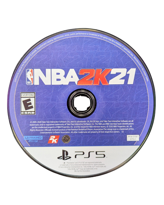 NBA 2K21 PlayStation 5 basketball simulation video game Visual Concepts 2K Sports MyCAREER story mode MyTEAM card collecting The WNBA mode neighborhood social hub next-gen load times DualSense haptic feedback disc