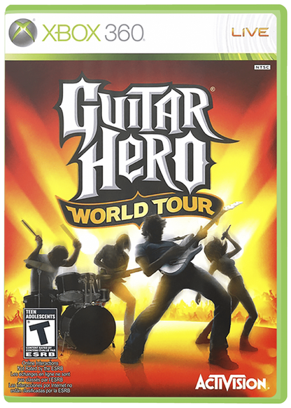 Guitar Hero: World Tour cover art for Xbox 360 (X360) music rhythm video game