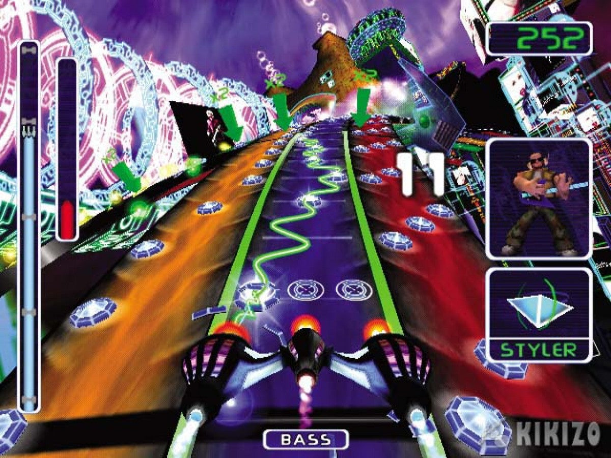 Amplitude PS2 music rhythm video game gameplay