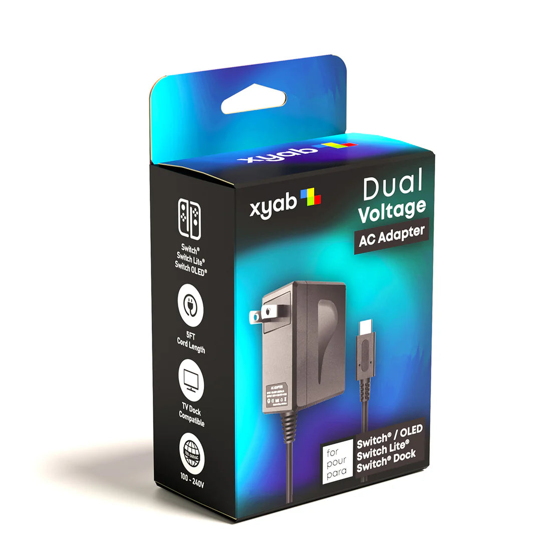 Nintendo Switch USB-C Power Adapter Black Nintendo Switch accessory for charging consoles and controllers.