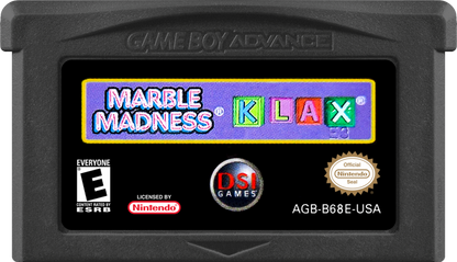 Marble Madness / Klax cartridge for Game Boy Advance (GBA) video game