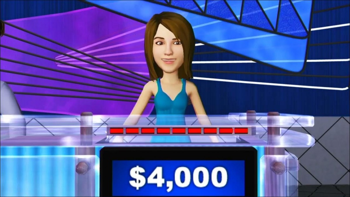 Jeopardy gameplay art for Nintendo Wii U (WiiU) video game