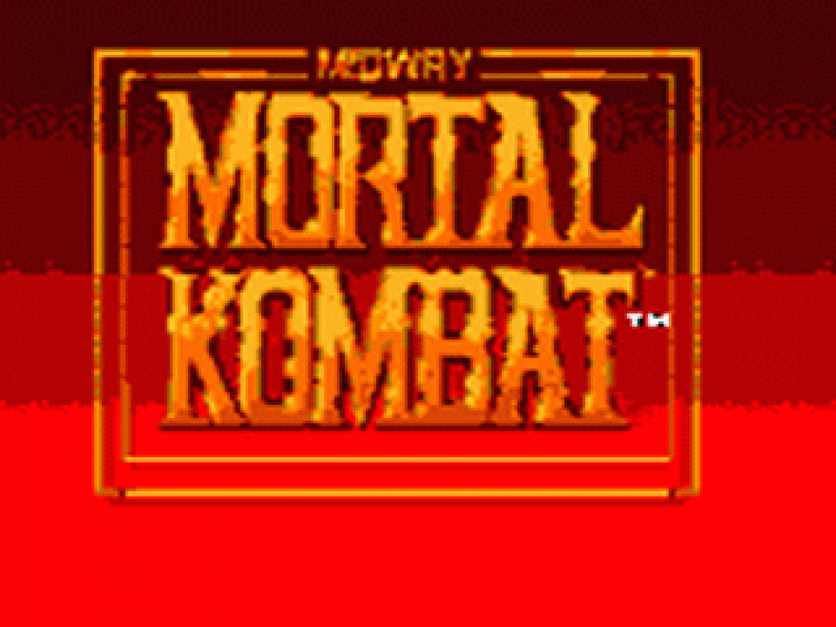 Mortal Kombat title screen art for Sega Game Gear (GG) video game
