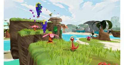 Gigantosaurus The Game PlayStation 4 PS4 family adventure video game dino buddies Rocky Tiny Mazu and Bill prehistoric world exploration solving puzzles kart racing saving Giganto from extinction cooperative multiplayer up to four players based on the Disney Junior animated series gameplay screenshot