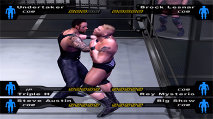 WWE SmackDown Here Comes the Pain Greatest Hits PS2 inspired design featuring professional wrestling action aesthetic iconic WWE superstars intense ring combat championship matches fast paced grappling gameplay legendary sports entertainment nostalgia PlayStation 2 presentation gameplay 