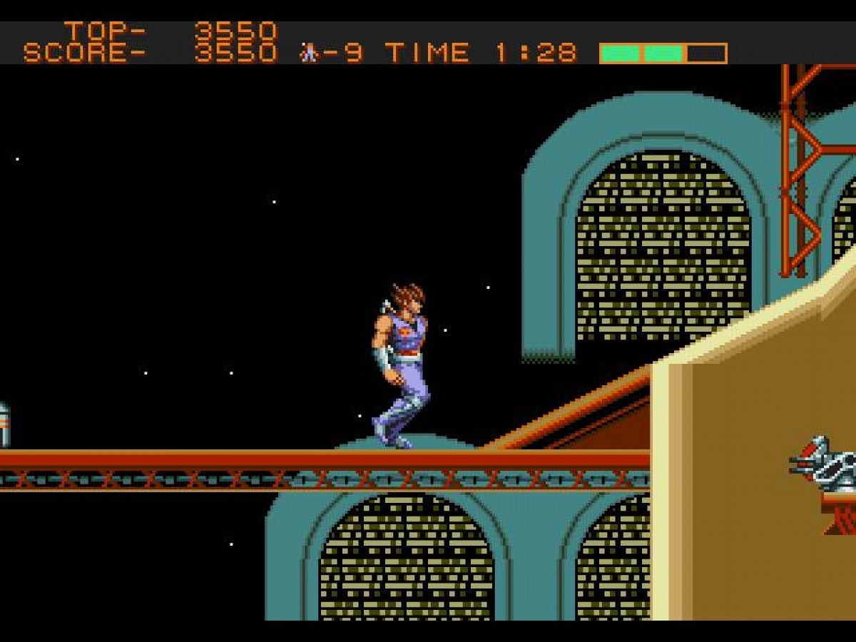 Strider Sega Genesis retro video game action platformer gameplay (1990)