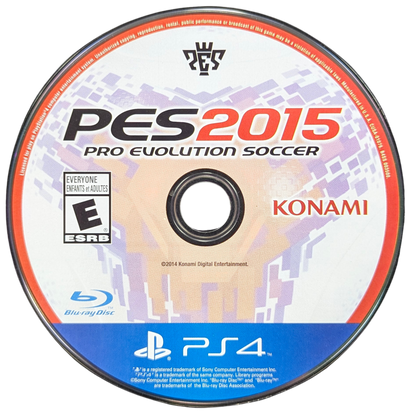 Pro Evolution Soccer 2015 for PlayStation 4 (PS4) at Gamers INC, featuring the award-winning FOX Engine for stunning realism, incredible player likenesses, and revamped "The Pitch is Ours" gameplay for unparalleled control and fluid soccer action on your PS4 console disc