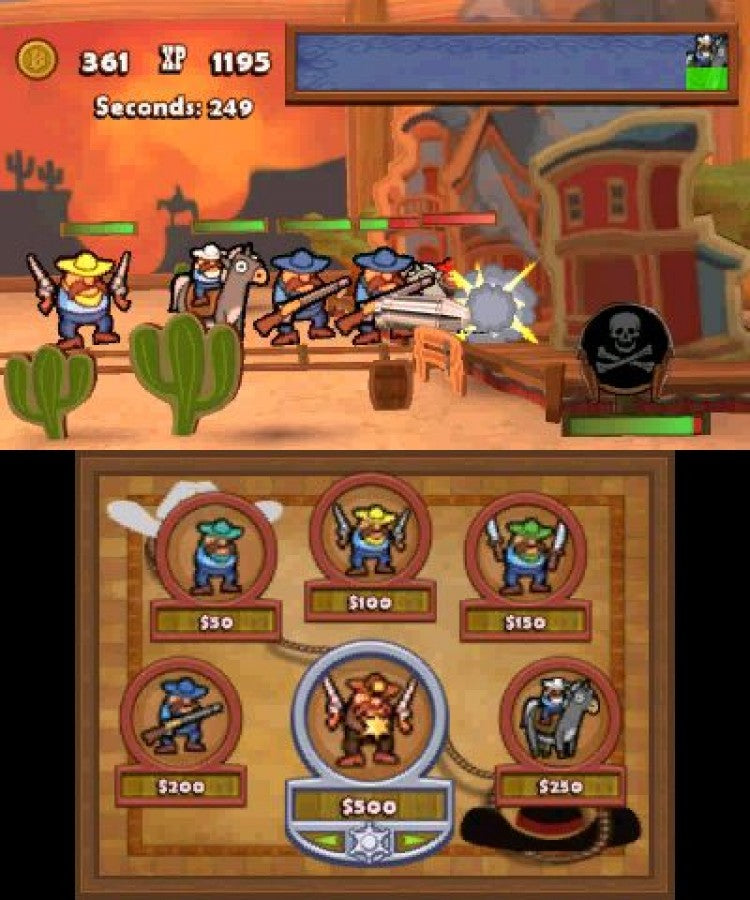 Carnival Games: Wild West 3D gameplay for Nintendo 3DS (3DS) party minigame video game