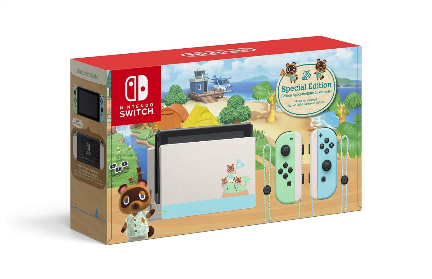 Animal Crossing Special Edition Nintendo Switch home gaming console.