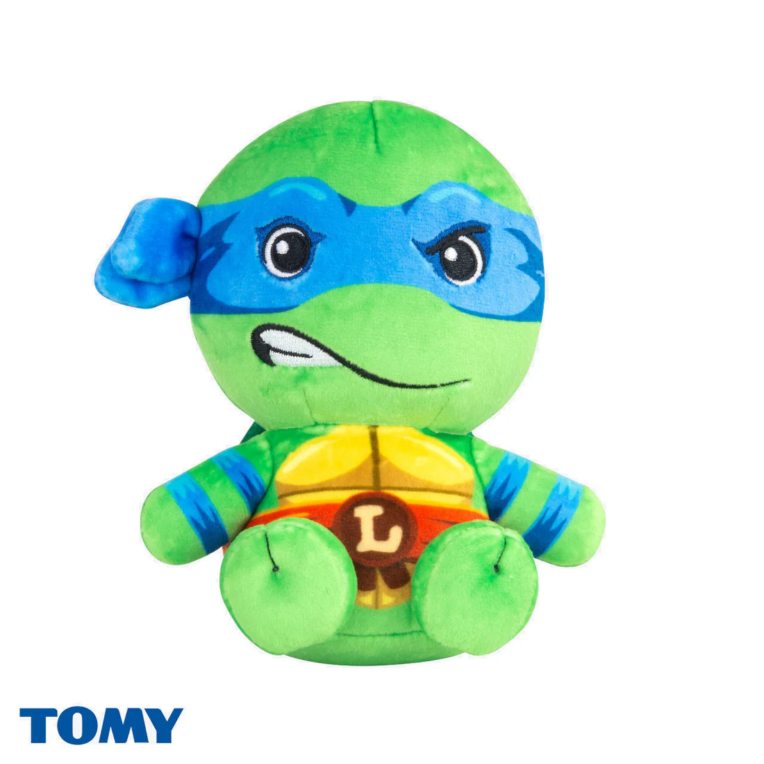 Leonardo 6 inch plush toy featuring Teenage Mutant Ninja Turtles character design soft stuffed collectible official TMNT merchandise and iconic ninja turtle display plush for fans