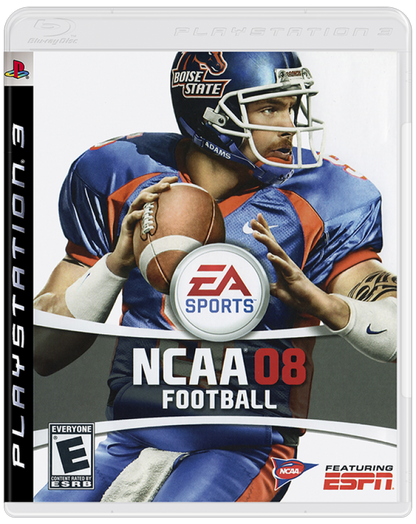 NCAA Football 08 cover art for PlayStation 3 (PS3) video game