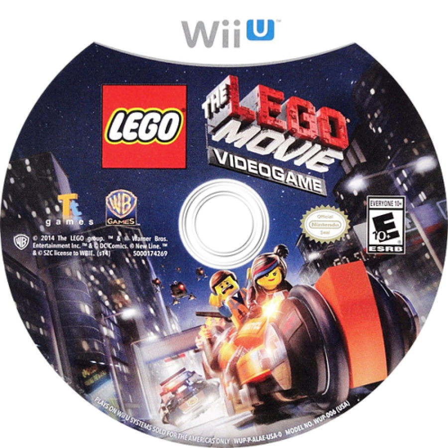 LEGO Movie Videogame disc cover art for Nintendo Wii U (WiiU) video game