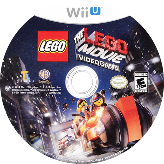 LEGO Movie Videogame disc cover art for Nintendo Wii U (WiiU) video game