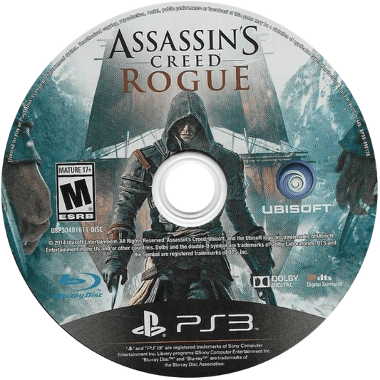Assassin's Creed: Rogue disc for PlayStation 3 (PS3) video game