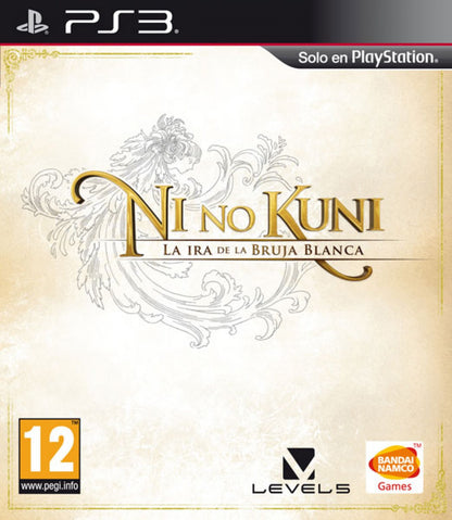 Ni no Kuni: Wrath of the White Witch PAL Import PlayStation 3 PS3 video game, role-playing RPG, fantasy adventure, Studio Ghibli-inspired visuals, console title cover